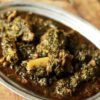 saag gosht closeup